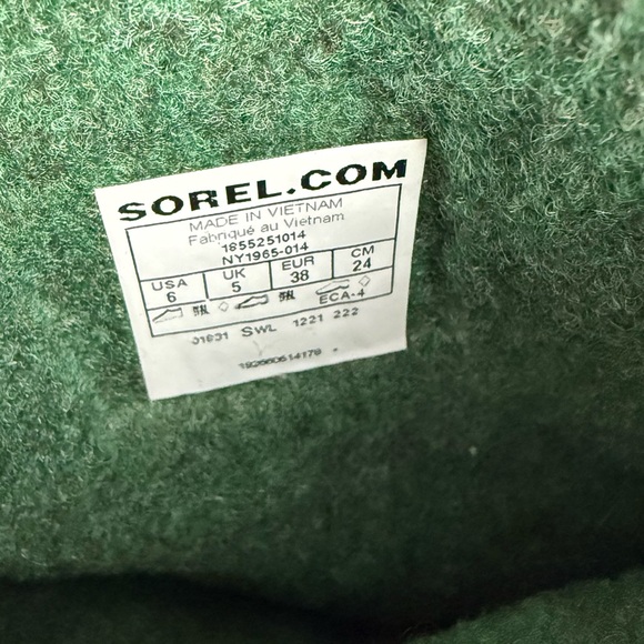 SOREL Flurry Snow Boots NWT Blue Black Winter Size 6 - Picture 6 of 6